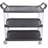 Carro de servicio baldas de plastico : CARROS PLASTICO - 1.020x500x960 mm