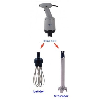 Triturador batidor combinado : ELECTROP. desmontables - 450 watios / 360 mm