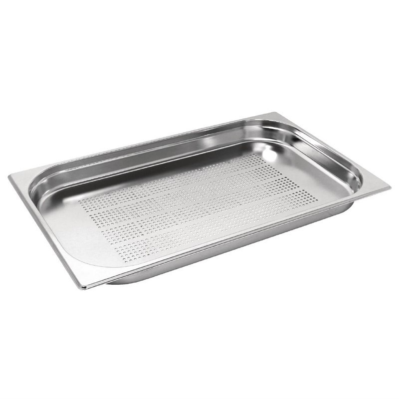 CUBETA PERFORADA GN 1/2 y GN 1/1 : CUBETAS GASTRONORM. MEDIDAS - GN 1/1 - 20 mm