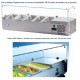 Vitrina refrig. para pizza y ensalada : VITRINAS INGREDIENTES. IRIMAR - 4 bandejas GN 1/3 - 150 mm