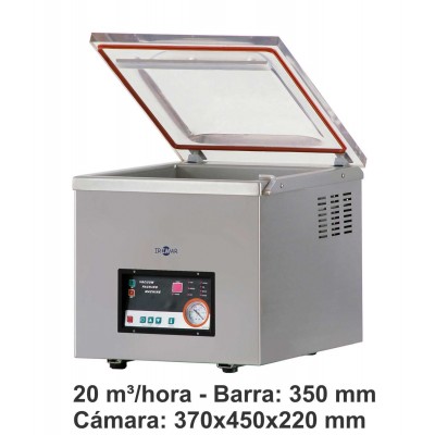 Envasadora vacio evt : ENVASADORAS CAMPANA - 350 mm - 20 m³/h