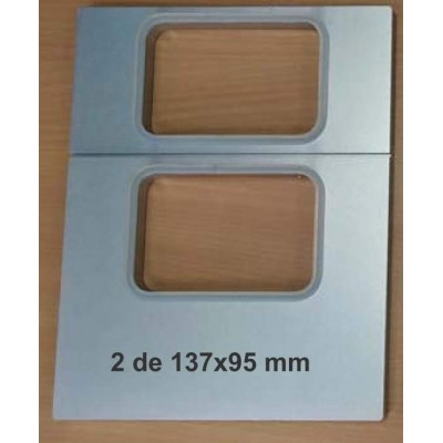 Moldes para termoselladoras modelo TS-180 : termoselladoras. MOLDES - Molde TS-180. 2 barquetas 137x95 mm. Ancho bobina 145 mm