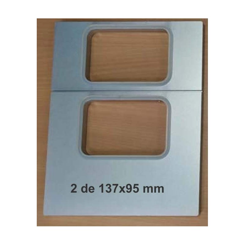 Moldes para termoselladoras modelo TS-180 : termoselladoras. MOLDES - Molde TS-180. 2 barquetas 137x95 mm. Ancho bobina 145 mm