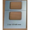 Moldes para termoselladoras modelo TS-180 : termoselladoras. MOLDES - Molde TS-180. 2 barquetas 137x95 mm. Ancho bobina 145 mm