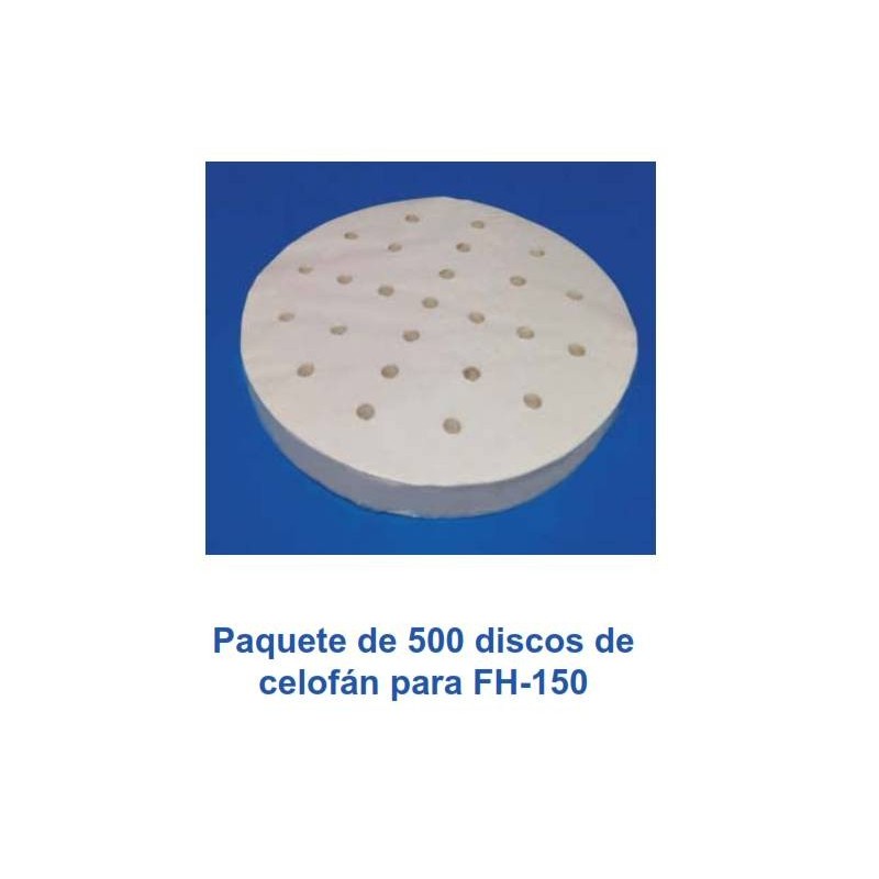 Paquete 500 discos celofán para hamburgesera : CELOFAN HAMBURGESA - Redondo 130 mm Ø
