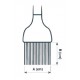 Pincel V. inox M. polipropileno 50X50 mm. Lacor 65050