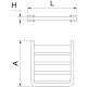 Asiento abatible para ducha en acero inoxidable - Serie Black