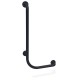 Barra de apoyo para bañera mano derecha en acero inoxidable - Serie Black