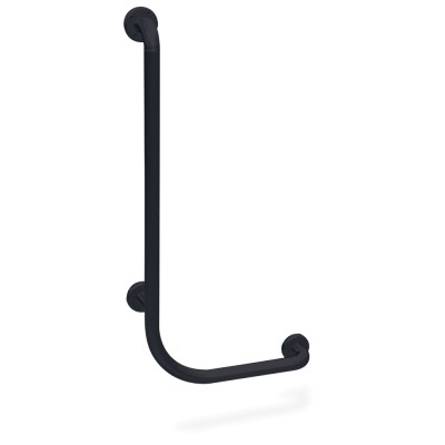 Barra de apoyo para bañera mano derecha en acero inoxidable - Serie Black