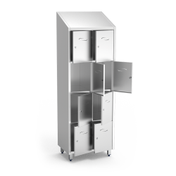 Taquilla Casillero Inox 8 Compartimentos