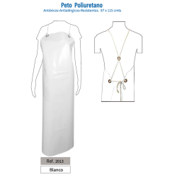 Peto de Poliuretano Blanco Impermeable 87x115 cm | Ref. 2013