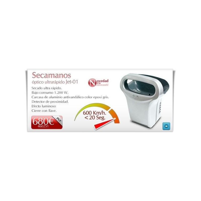 SECAMANOS OPTICO ULTRA RAPIDO JET