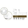 Portajamones en acero inoxidable 510x144x270 mm