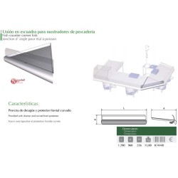 Mostrador pescadería SIN PIES acero inoxidable