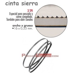 CINTA CORTADORA SIERRA. CAJA 3 UD.