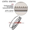 CINTA CORTADORA SIERRA. CAJA 3 UD.