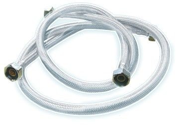 Latiguillo inoxidable plastificado h-h 1/2