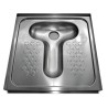 Taza turca acero inox. 750x750x133 mm.