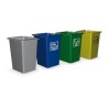 Contenedor de desperdicios y reciclaje azul 26 lt