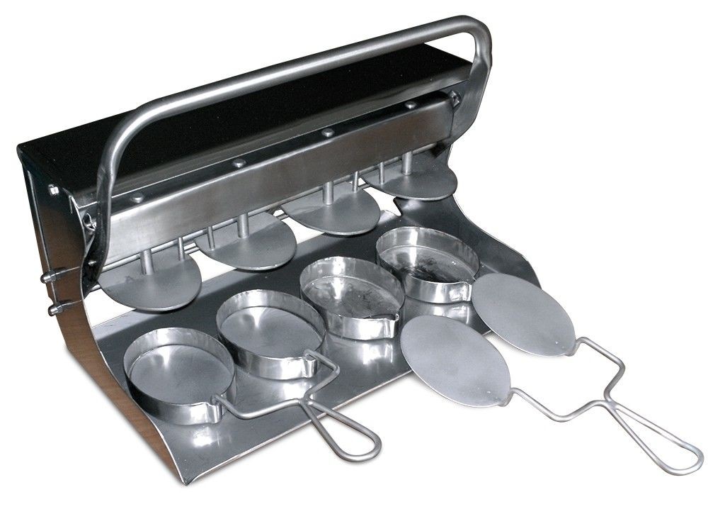 Aplasta hamburguesas (para 4 uds.) 410x260x250 mm