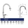 Grifo ducha Serie Doméstico Grifo ducha dos aguas sobremesa Serie Doméstico
