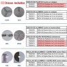 CH65- CORTADORA HORTALIZAS+5 DISCOS 230V/50HZ