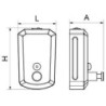 Dosificador de jabÃ³n inoxidable 1200 ml. 130x60x2