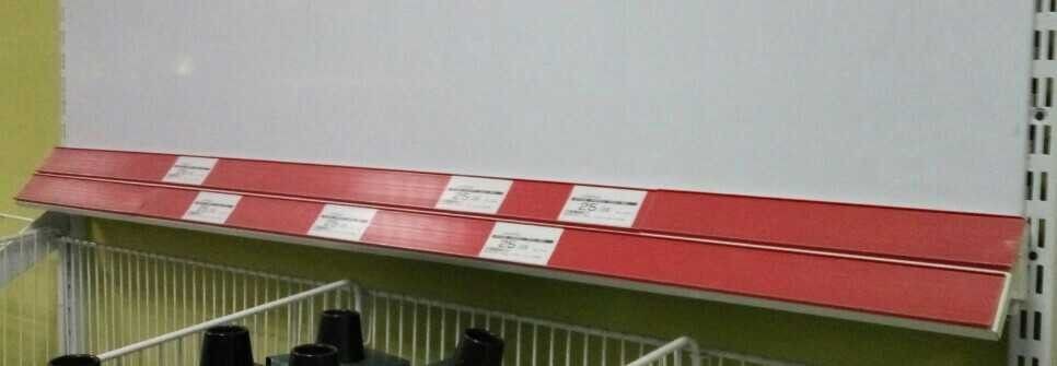 Soporte inclinado con 2 portaprecios