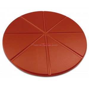 Plato para pizza fibra roja ø 330x10 mm.
