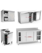 Mesas y Muebles Inoxidables con puertas